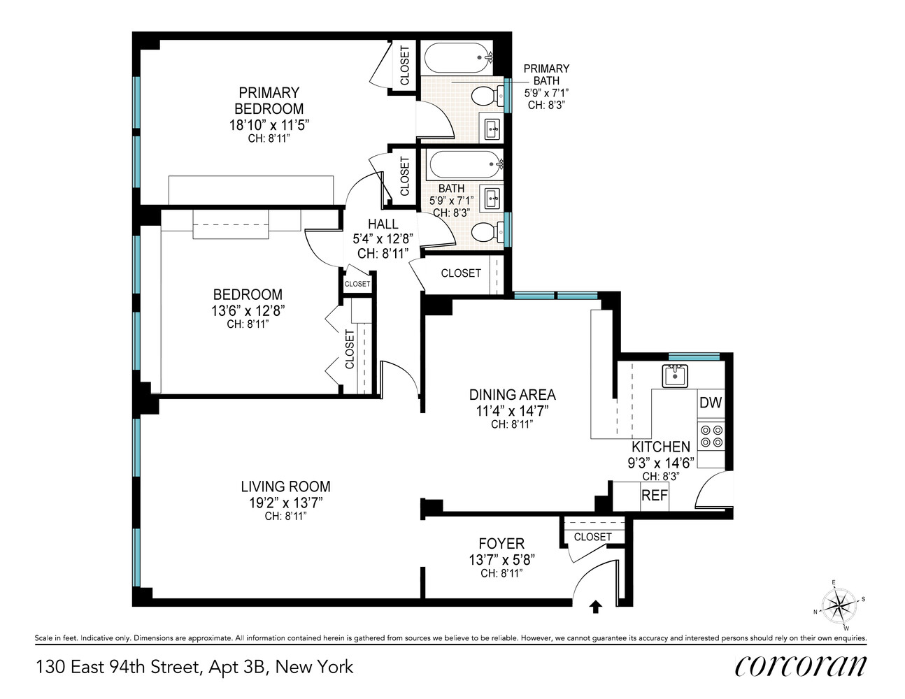 130 East 94th Street 3B Carnegie Hill New York NY 10128