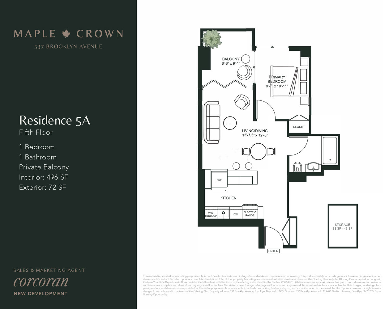 537 Brooklyn Avenue 5A Crown Heights Brooklyn NY 11225
