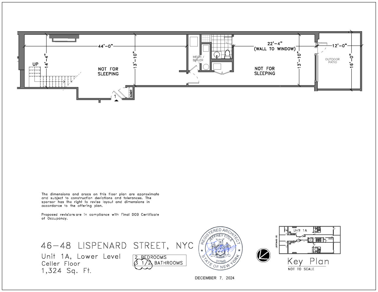 46 Lispenard Street 1A Tribeca New York NY 10013