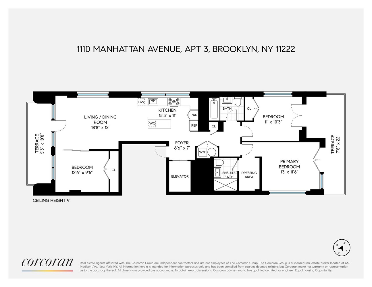 1110 Manhattan Avenue 3 Greenpoint Brooklyn NY 11222