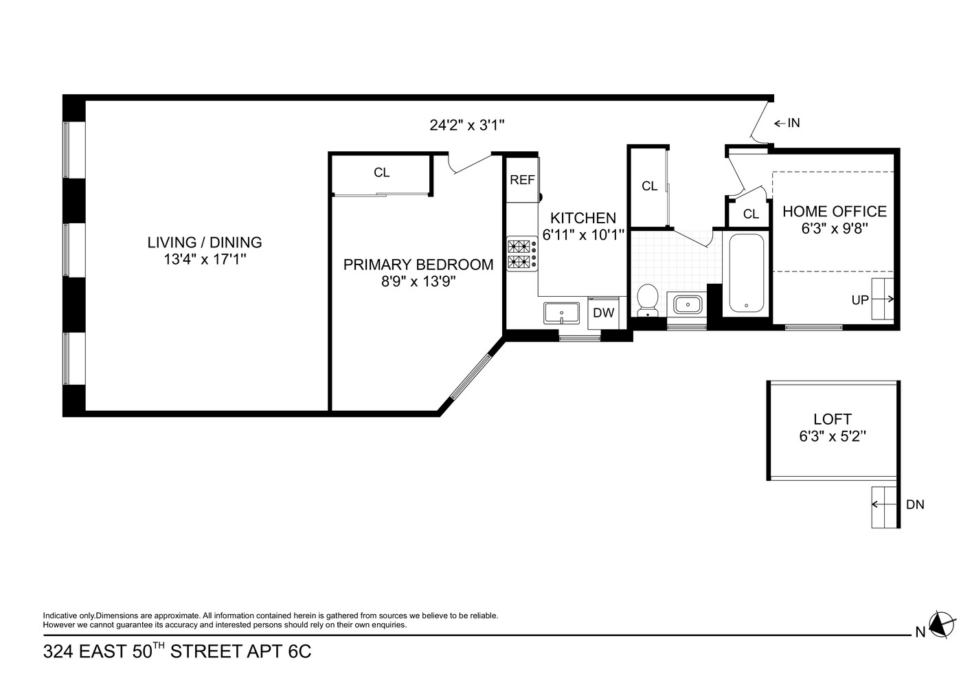 324 East 50th Street 6C Turtle Bay New York NY 10022