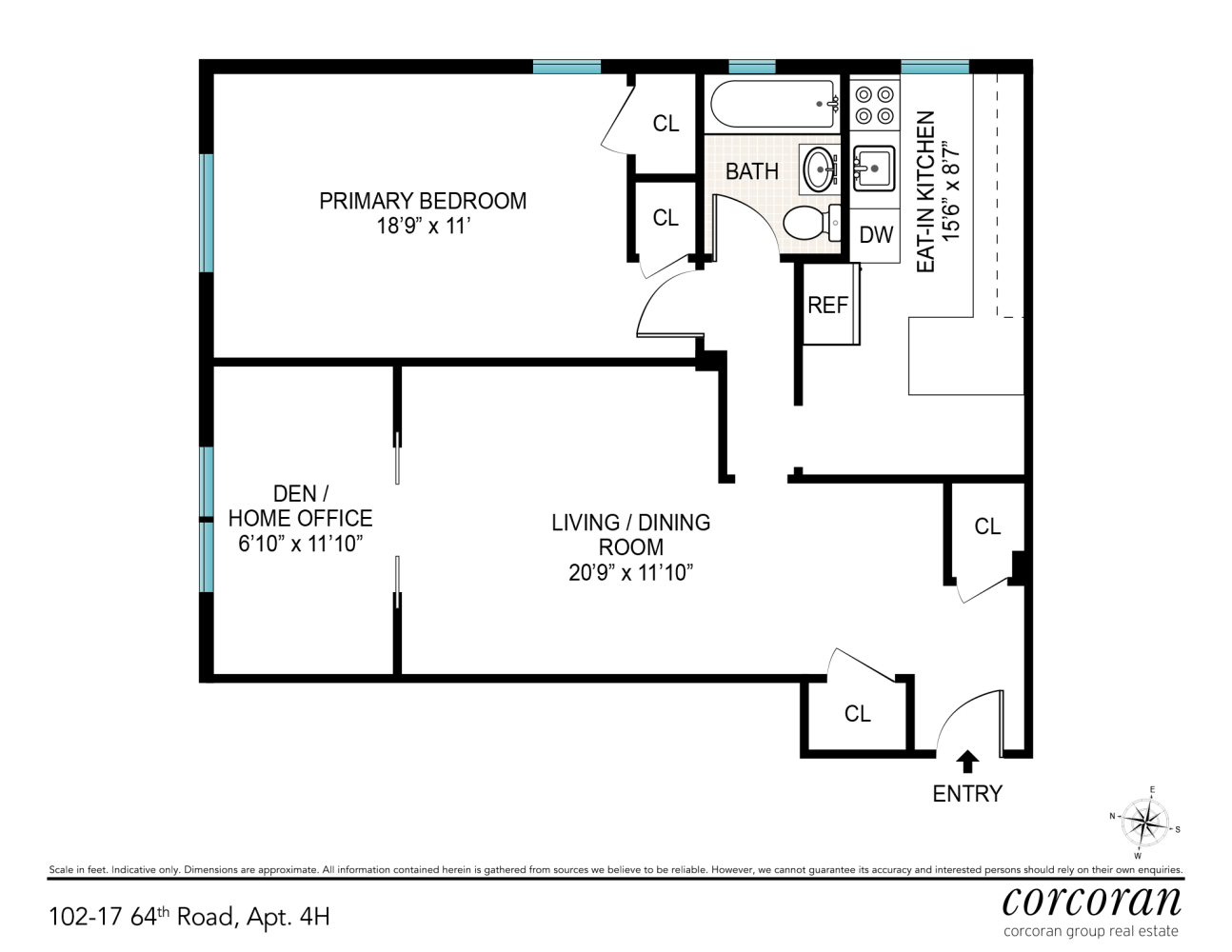 102-17 64th Road 4H Forest Hills Queens NY 11375