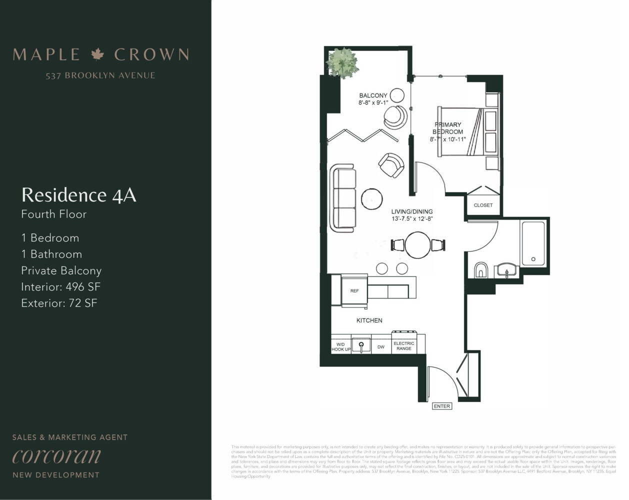 537 Brooklyn Avenue 4A Crown Heights Brooklyn NY 11225