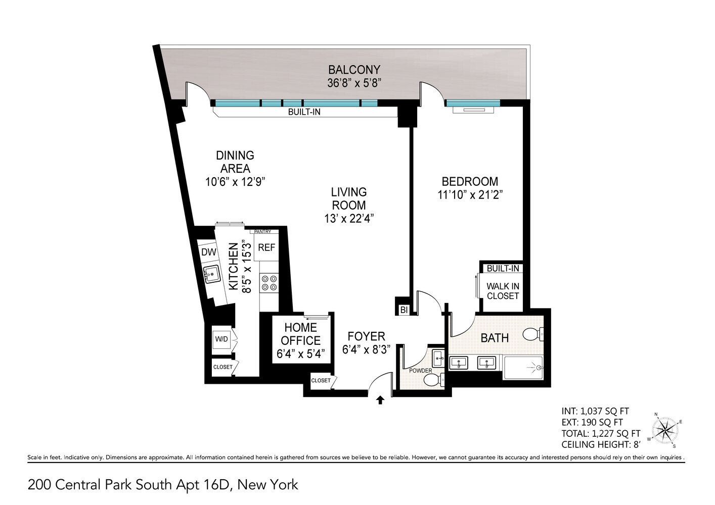 200 Central Park South 16D Central Park South New York NY 10019