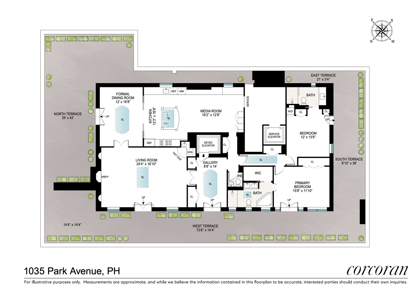 1035 Park Avenue PENTHOUSE Upper East Side New York NY 10028