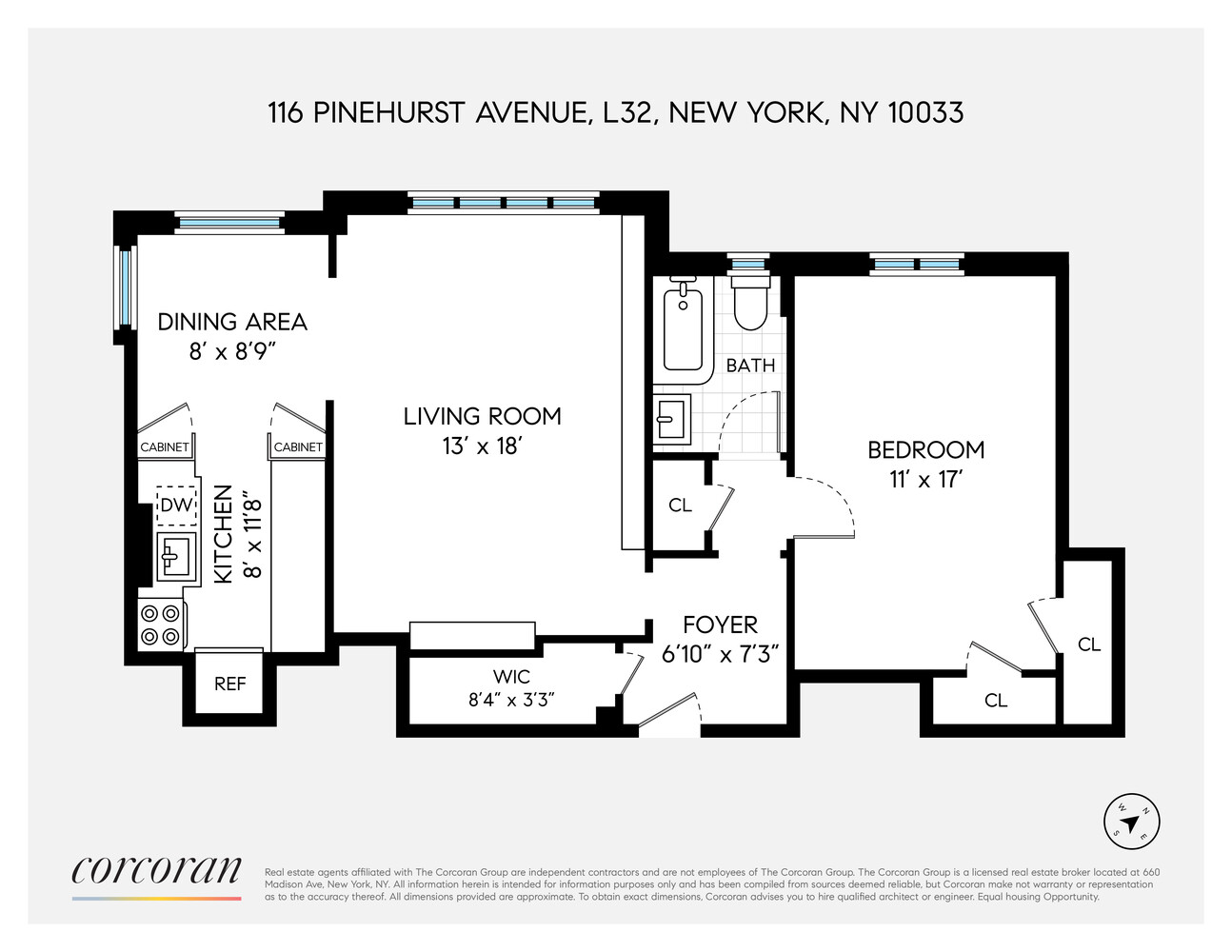 116 Pinehurst Avenue L32 Hudson Heights New York NY 10033