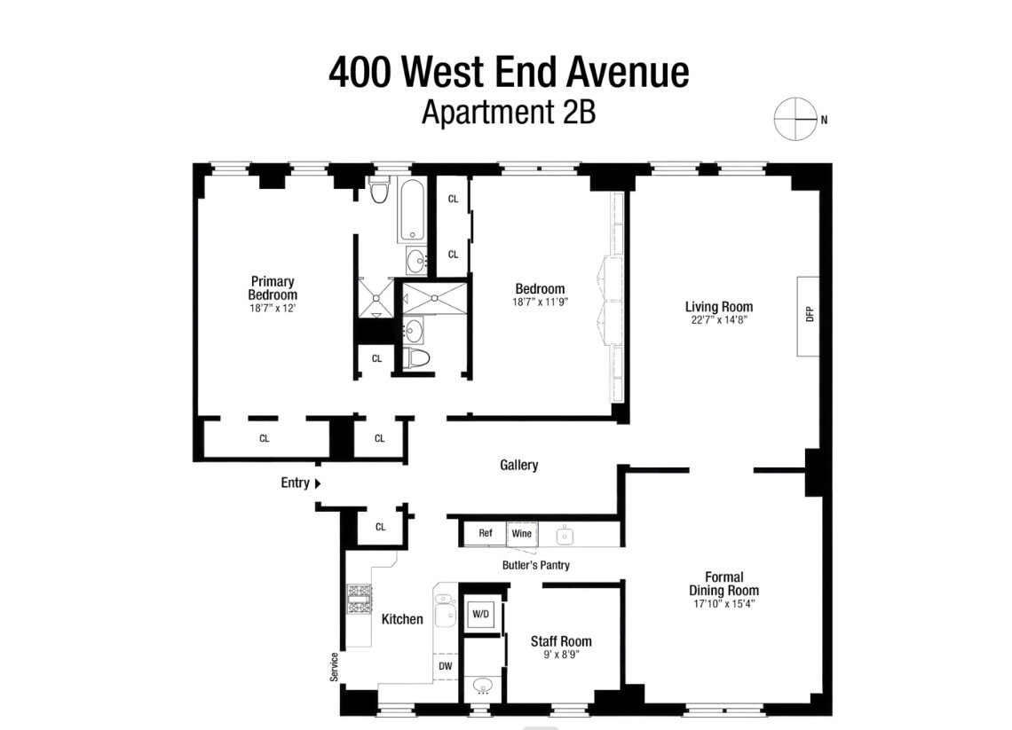 400 West End Avenue 2B Upper West Side New York NY 10024